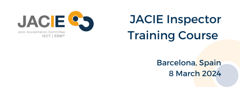 JACIE Inspector Training Course 2024