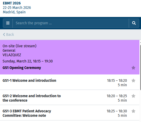 AM26 session overview