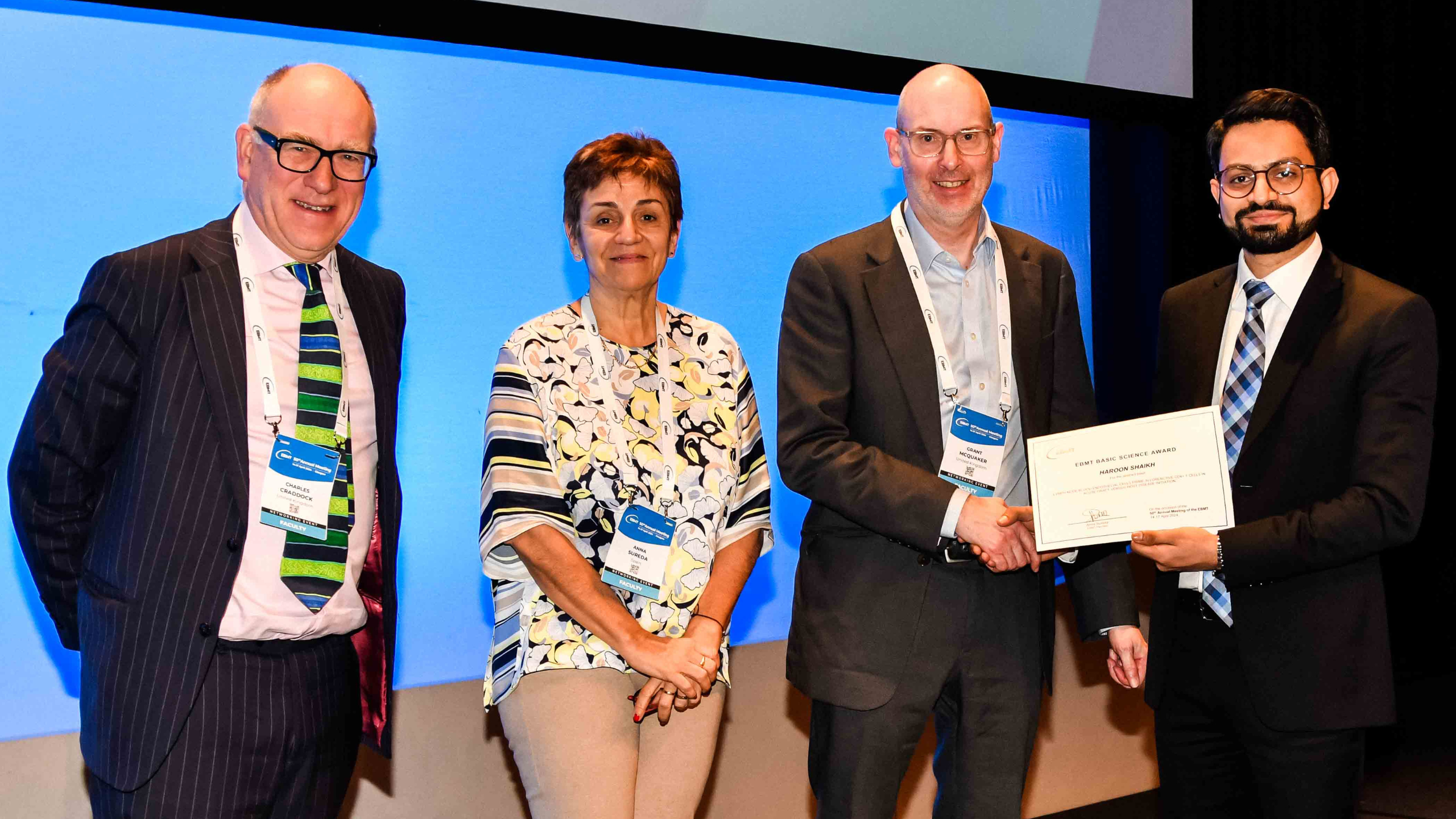 EBMT 2024 Basic Science Award Haroon Shaikh