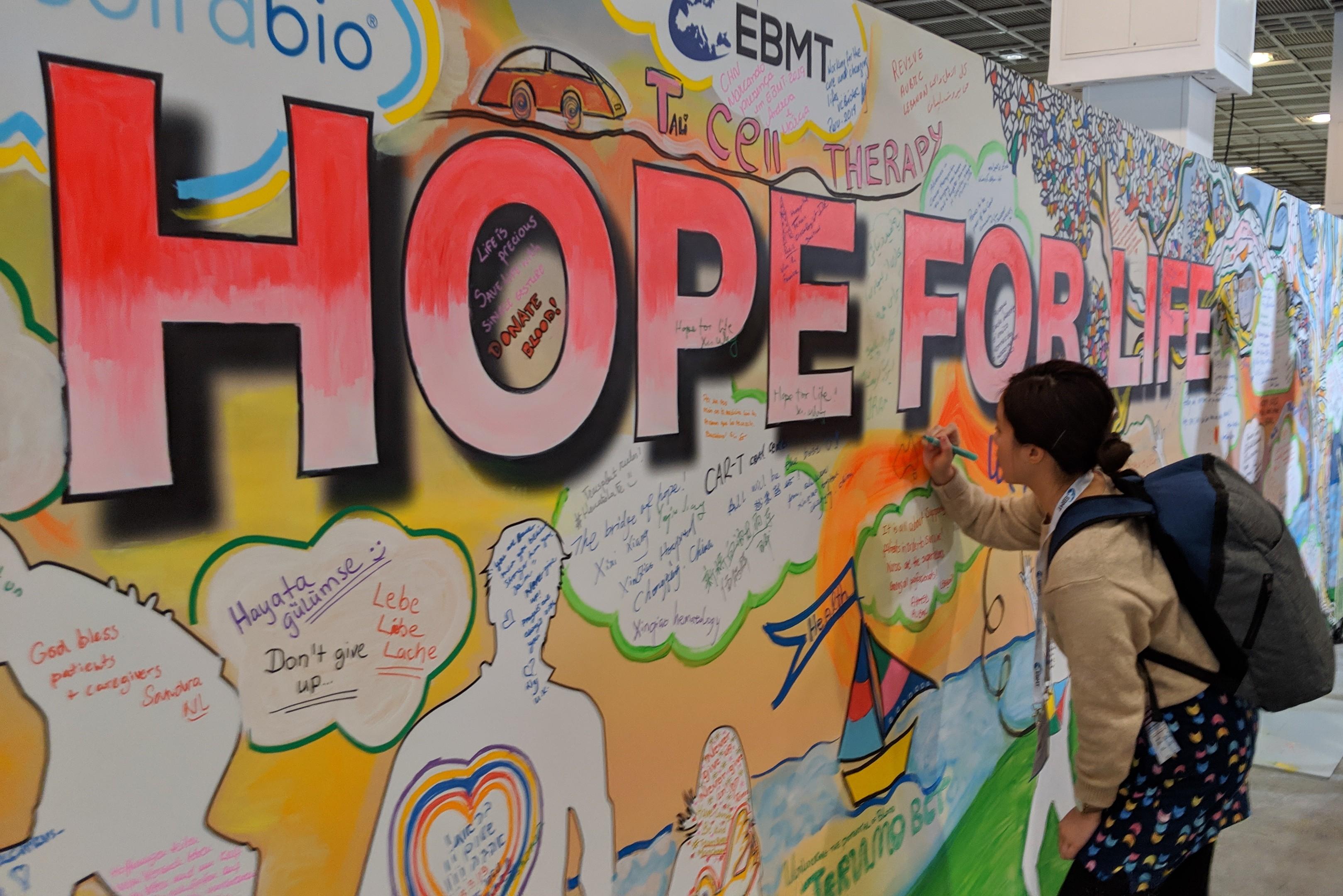 Hope for Life Wall #EBMT19