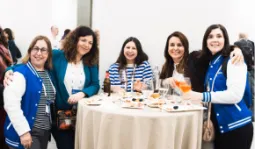 Welcome reception attendees