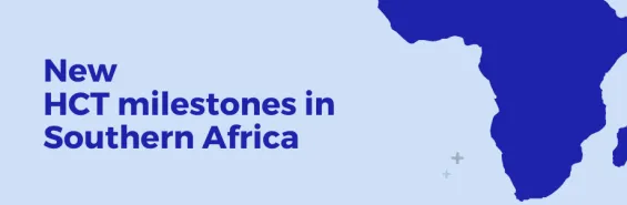 HCT Milestone in Africa banner