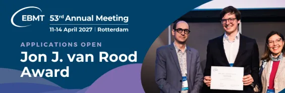 EBMT 2026 Jon J. van Rood Award Winner