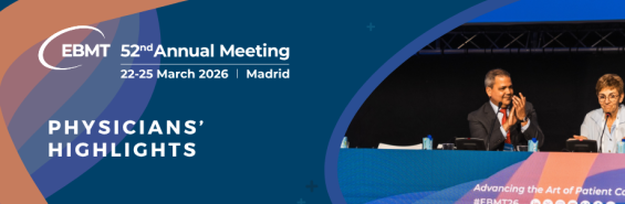 EBMT 2026 Physicians' sessions highlights banner