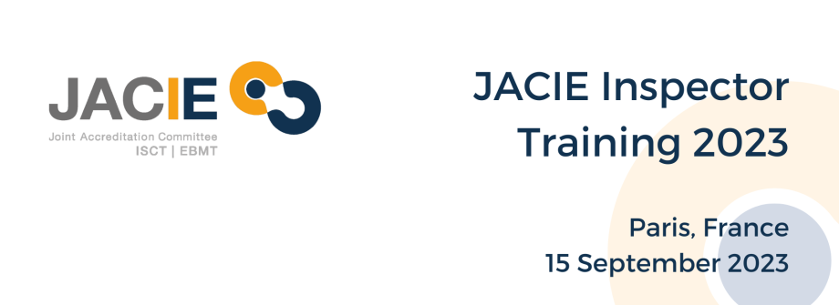 JACIE Inspector Training 2023 Banner
