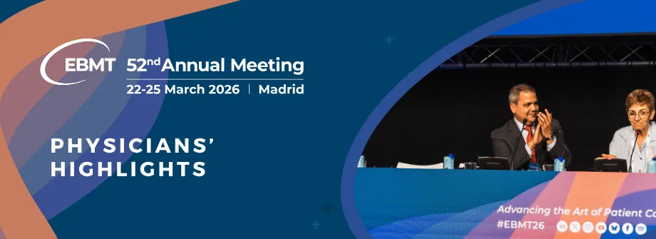 EBMT 2026 Physicians' sessions highlights banner