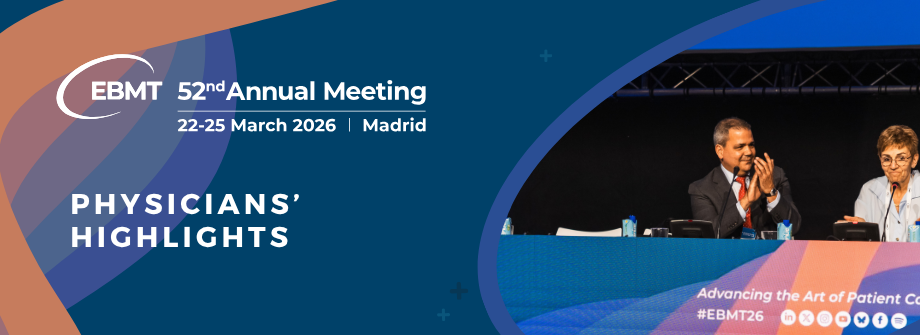 EBMT 2026 Physicians' sessions highlights banner