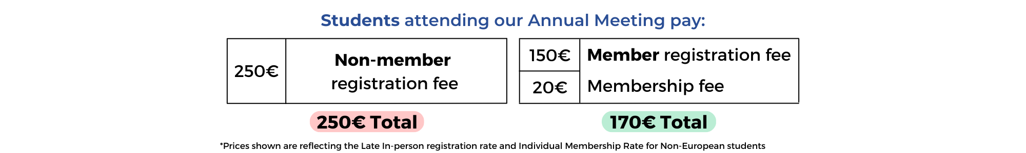 Student individual rates Non-European